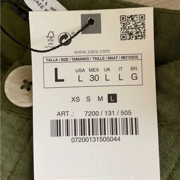 Zara Quilted Embroidered Vest - Picture 4 of 5